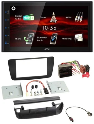 JVC USB Bluetooth MP3 DAB 2DIN Autoradio für Mercedes A-Klasse W176 2012-2018 CL - Bild 1 von 4