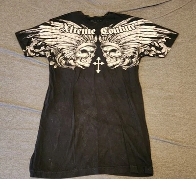 Camiseta Y2K Grunge Gótica Jesse Pinkman Xtreme Alta Costura Calaveras Alas de Ángel ¡TALLA MEDIANA! Foto 1 de 4