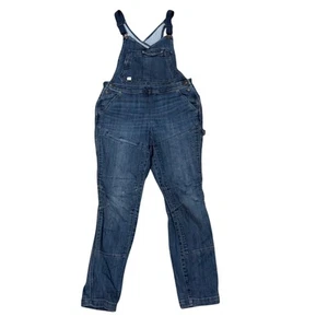 Duluth Trading Co Denim Overall Zimmermann Utility Workwear Latzhose 14 reg - Bild 1 von 5