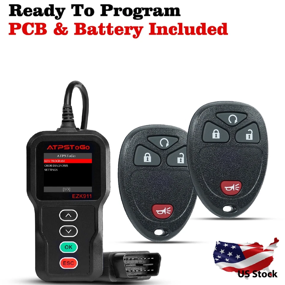 2 For 2011- 2014 Chevrolet Equinox Traverse Express Remote Car Key Fob OUC60221 - Image 1 of 3