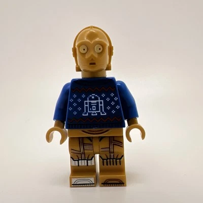 LEGO Star Wars: C-3PO Minifigure in Christmas  / Holiday Sweater from (75340) - Image 1 of 4
