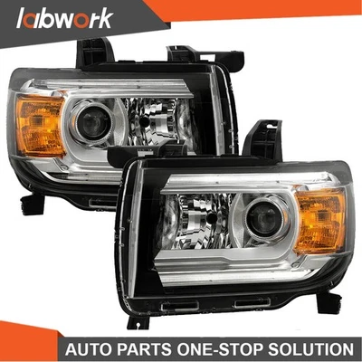 Labwork Headlight For GMC Canyon 2015-2022 Halogen LED DRL Projector Left+Right - Изображение 1 из 4