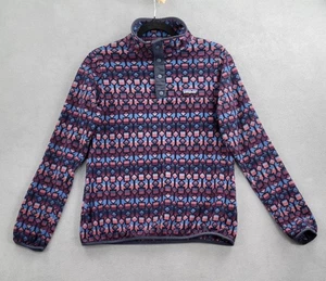 Patagonia Synchilla Snap-T Pullover Sweater Womens Medium Geometric Fleece - Picture 1 of 13