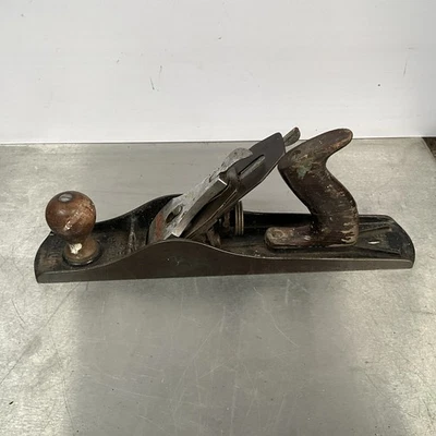  Stanley Bailey No.5 Jack Plane joiner's tool Beech handles Used - Image 1 of 4