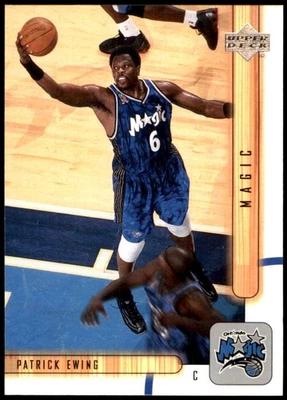 帕特里克·尤因 2001 - 02 Upper Deck #344 魔术 NBA 阅读免费送货亲笔签名丹 — 第 1/2 张图片