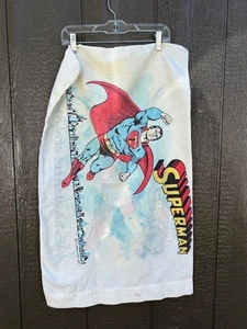 Vintage 1978 Superman DC Comics bedruckter Kissenbezug Bettwäsche Stoff Panel - Bild 1 von 9