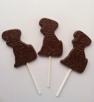 24 paletas de chocolate Dalmation hechas frescas a pedido Foto 1 de 2