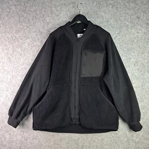 Uniqlo x White Mountaineering Jacket Mens Extra Large Black Fleece Long Sleeve - Picture 1 of 12