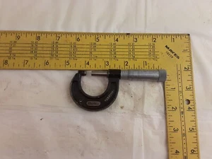 Vintage Starrett No.436 - 1 Zoll Außen Mikrometer Maschinist Handwerkzeug USA - Bild 1 von 9