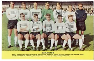 DARLINGTON 1967-1968 squadra firmata football league recensione foto JOE JACQUES †1981 - Foto 1 di 1