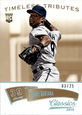 2014 Classics Timeless Tributes Gold #159 Danny Santana /25 