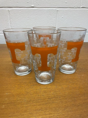 Official SEC Tennessee Vols TN 16oz. Satin-Etched Logo Pint Glass Buy 1 to all 4 Cover