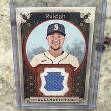 2023 Topps Allen & Ginter Full-Size Relic CAL RALEIGH Jersey #AGRB-CR Mariners