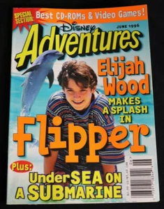 DISNEY Adventures Digest Magazine Rare Vintage Elijah Wood Flipper 1996 V6 #8 F2 - Picture 1 of 3