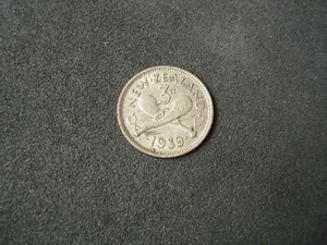 New Zealand, Threepence, 3 Pence, 1939, silver, high grade - Picture 1 of 3