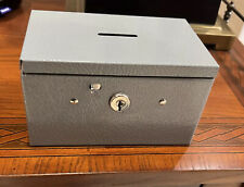 Vintage Buddy Products Petty Cash Box Metal Hinged Coins Change. Missing Key