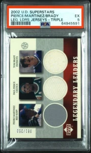 2002 Superstars Legend Leaders Jerseys PSA - Pedro Martinez/Tom Brady/Paul Pierce - Bild 1 von 5