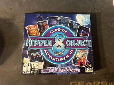 Hidden Object Classic Adventures III 3 - 8 Game Pack PC New Sealed - Image 1 of 2