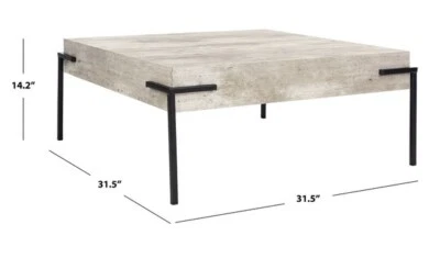 MESA DE CENTRO CUADRADA SAFAVIEH ELI, Precio rebajado 2172751986 COF4200A Foto 1 de 4