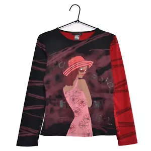 Top Pullover Vintage Custo Barcelona Niña Estampado Talla S-M - Imagen 1 de 6