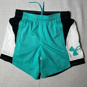 NEW Under Armour Women's Standard Baseline 6" Basketball Short, Teal Black - Picture 1 of 6