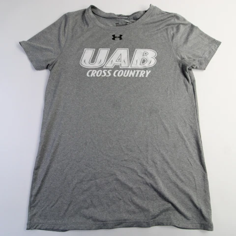 UAB Blazers Under Armour HeatGear Short Sleeve Shirt Women's Gray Used Cover