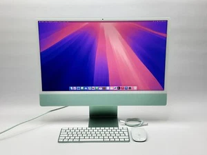 Apple iMac 24" M1 8-Core CPU 7-Core GPU 8GB RAM 256 GB SSD Grün refurbished - Bild 1 von 6