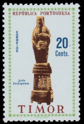 TIMOR 303 (Mi326) - Native Art "Madonna and Child" (pb63063) Cover
