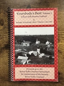 Vintage 2018 Beaver Falls Minnesota Cemetery Reunion Recipes Cookbook Cook Book - Imagen 1 de 5