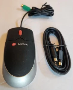 PS/2 Labtec Scroll Wheel Ball Mouse M-SBG91A 851979-0000 with New 6FT Extension - Picture 1 of 2