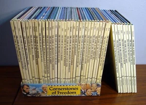 40 Cornerstones of Freedom Books Lot Homeschool Children's Press Hardcover Box - Picture 1 of 6