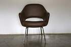 Mint Knoll Studio "Saarinen Executive" Armchair In "Volo" Brown Leather