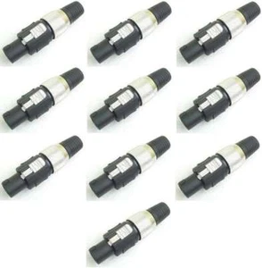 10 x Speaker Kabelstecker, 4 polig, HEAVY Lautsprecherstecker Speakon kompatibel - Bild 1 von 5