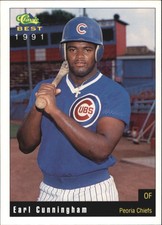 1991 Peoria Chiefs Classic/Best #8 Earl Cunningham