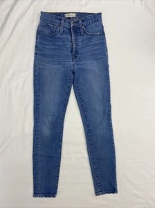 Jeans skinny Madewell 11" vita alta 25 P blu denim vestibilità slim - Foto 1 di 9