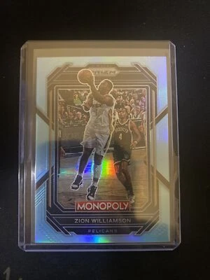 2022-2023 Panini Prizm Monopoly ZION WILLIAMSON Light Blue /199 #55 Pelicans - Image 1 of 2