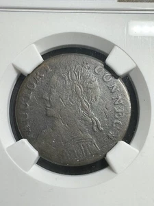 1788 Mailed Bust Left Connecticut Colonial, NGC VF Details, free shipping - Picture 1 of 3