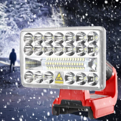 Cordless LED Work Light for Milwaukee 18v Battery 18W 2000ML LED Torch Wide Beam - Image 1 of 4