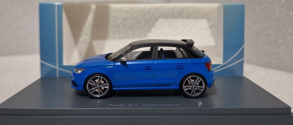 WOW Audi A1 S1 Quattro Sportback 2014 Blue 1:43 Neo 46420 EXTREMELY RARE!! - Image 1 of 4
