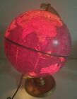 Vintage 10 1/2 " Plasti- Lite Illuminated Globe the George F Cram Company 1960s 