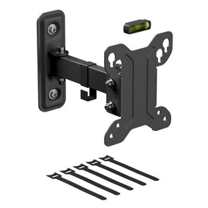 TV Wall Bracket for 13-27 Inch TVs, Tilt, Turn and Extend Monitor Wall Bracke... - Photo 1/8