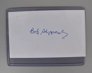 Bob Sheppard Yankee Stadium Announcer Signed Autographed Index Card - Picture 1 of 2
