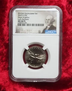 2022-D American Women Quarters NGC MS-68 PL Maya Angelou PROOF-LIKE Superb GEM - Picture 1 of 2
