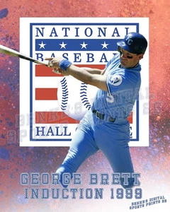 Kansas City Royals Lithographie Druck von George Brett HOF 2025 - Bild 1 von 1