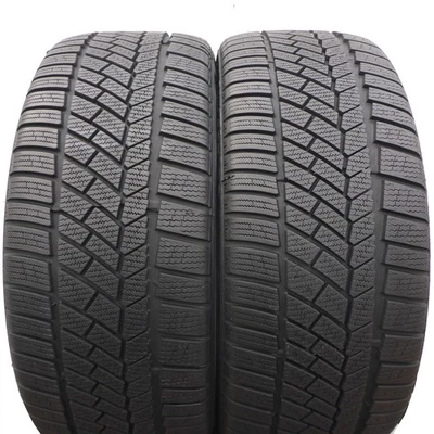 245 45 18 2x CONTINENTAL 245/45 R18 100V XL RunFlat BMW Winterreifen 2015 7,8mm - Bild 1 von 4