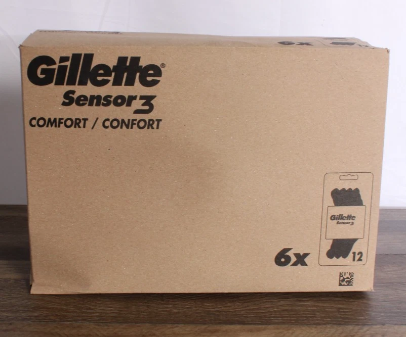 Lote a granel de maquinillas de afeitar Gillette Sensor3 Comfort - Estuche de 72 maquinillas de afeitar (6 paquetes de 12) nuevas Foto 1 de 3