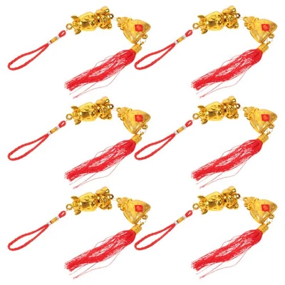  6 Pcs Pferde Kettenanhänger Hängende Dekorationen Für Das Neue Jahr - Bild 1 von 4