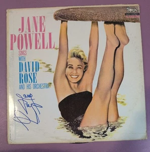 FIRMADO Jane Powell Canta con David Rose Orchestra Vinilo LP Disco L70111 - Imagen 1 de 7