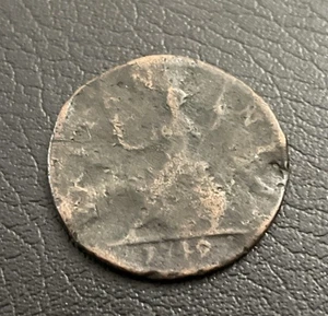 1749 George II 2nd Half-Penny Coin - Picture 1 of 4