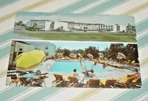 CARTOLINA VINTAGE CAMPBELL HOUSE HOTEL TERRENI & VISTA PISCINA - Foto 1 di 2